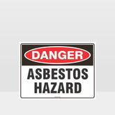 Custom Metal Sign,Danger Asbestos Hazard Sign